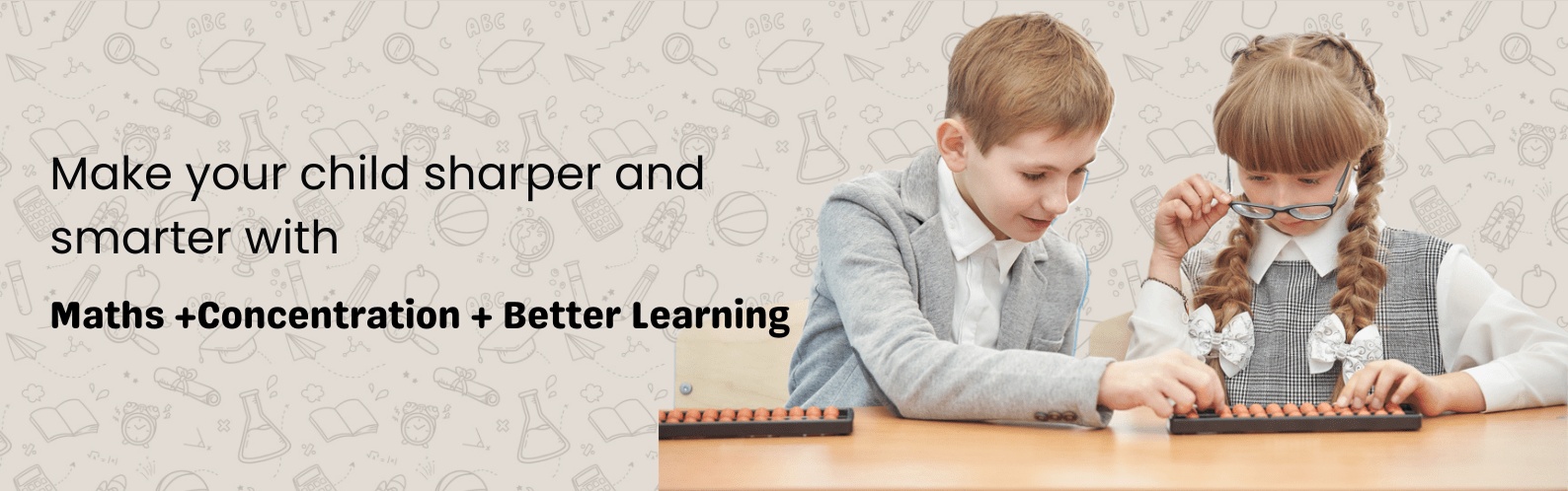 group of kids Group of children learning abacus mental math in an engaging online class by AbacusMaster Canada