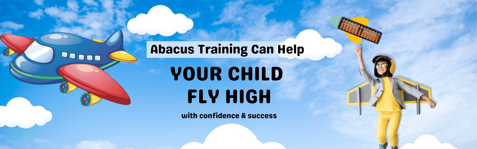 kid flying abacus Children receiving abacus training in a fun and structured session by AbacusMaster Canada